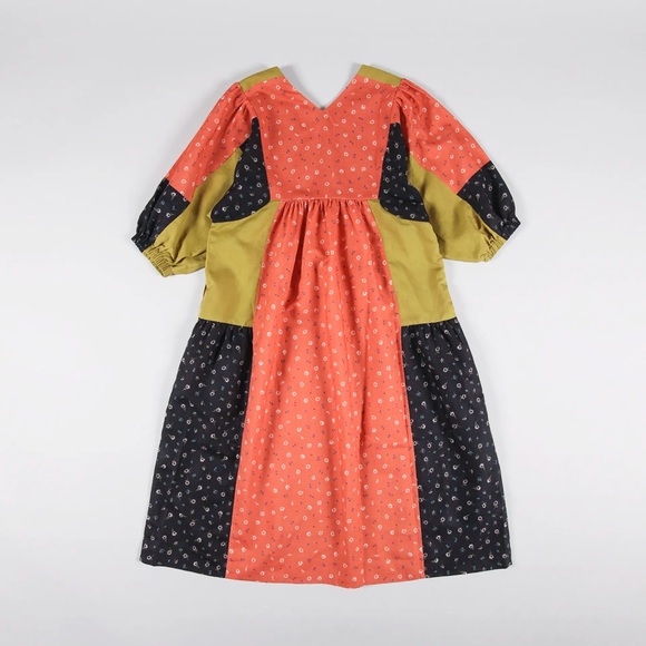 Sideline Colorful Patchwork Maxi Dress small - Picture 4 of 11